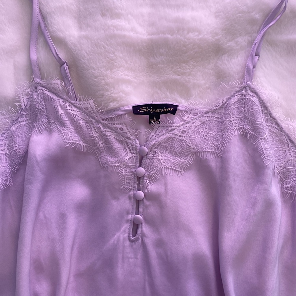 Lacy violet camisole - Picture 2 of 4